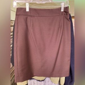 JCREW polyester skirt in rich brown color